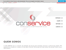 Tablet Screenshot of conservice.com.br